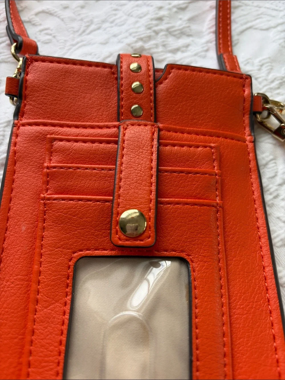 Orange Crossbody Phone Wallet - Unbranded